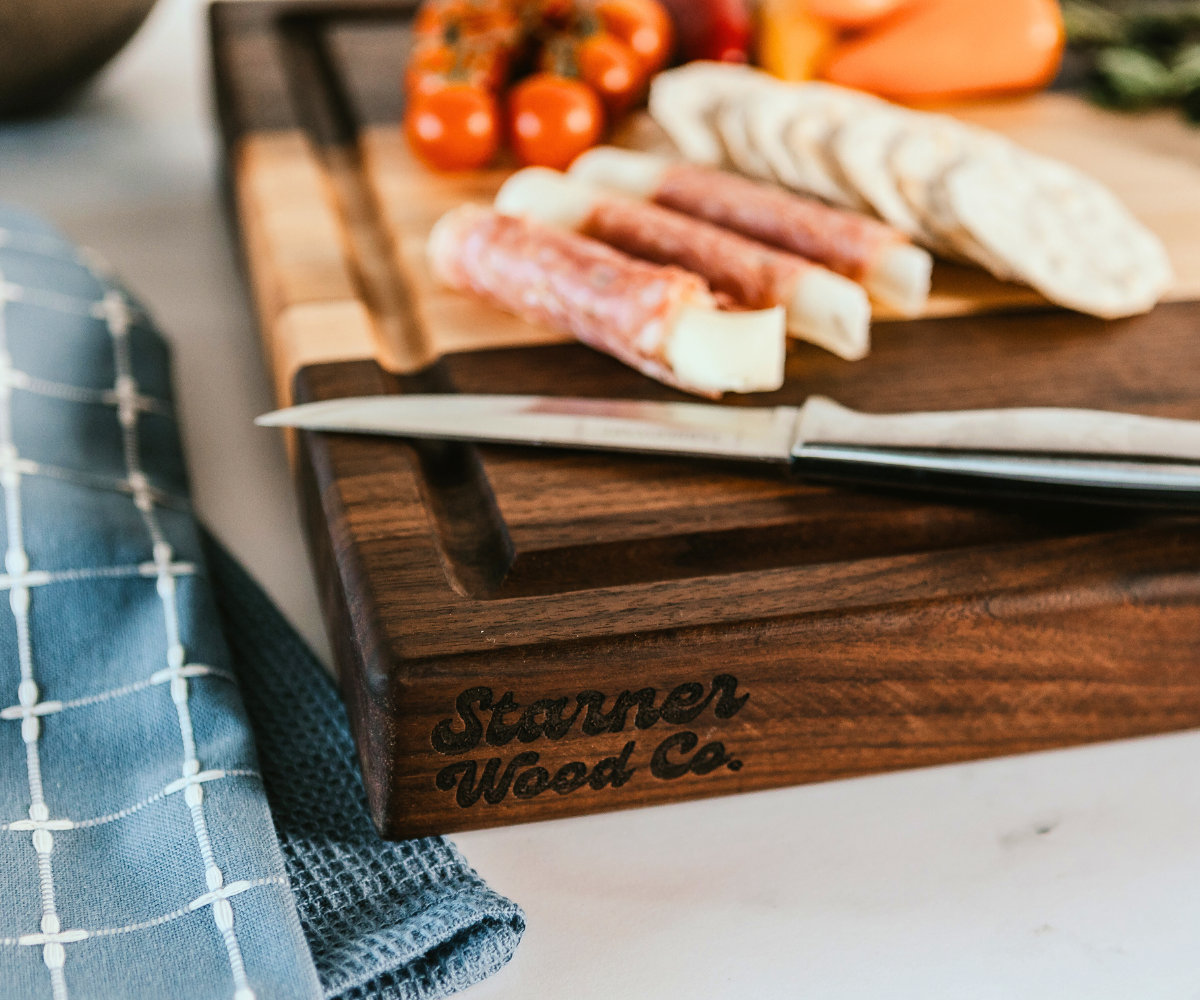 Walnut and Maple Cutting Board